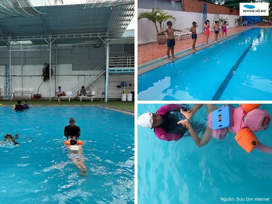 Hồ bơi Thế Cường có tổ chức các lớp học bơi ếch, bơi sải, bơi bướm và bơi ngửa