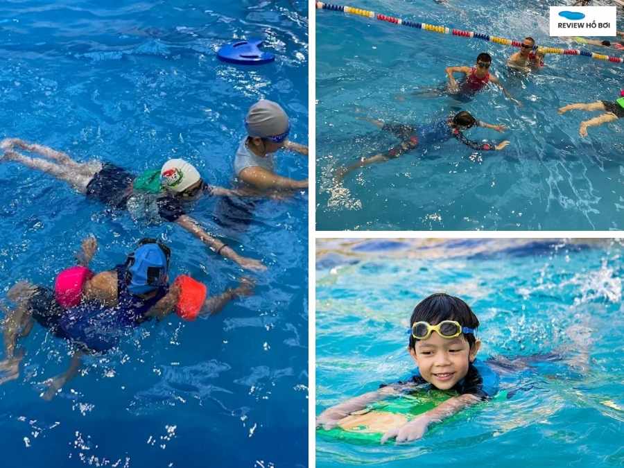 Chất lượng nước trong xanh, không mùi tại bể bơi