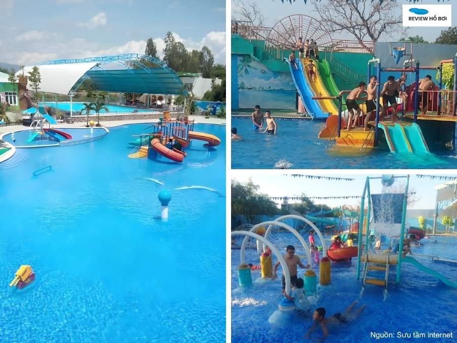Review Công viên nước An Nhơn mới nhất: Giá vé và giờ mở cửa Khu vui chơi trẻ em tại Công viên nước An Nhơn với cầu trượt mini
