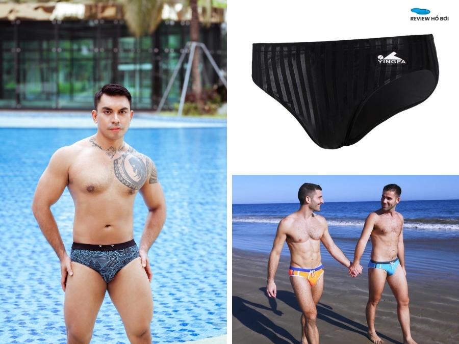 Top mẫu đồ bơi nam được yêu thích nhất hiện nay Quần bơi tam giác nam gọn nhẹ, linh hoạt khi bơi