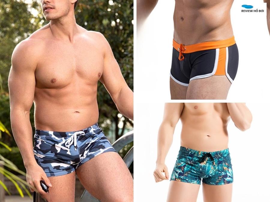 Top mẫu đồ bơi nam được yêu thích nhất hiện nay Quần bơi Vintage nam cạp cao, kiểu dáng cổ điển sang trọng