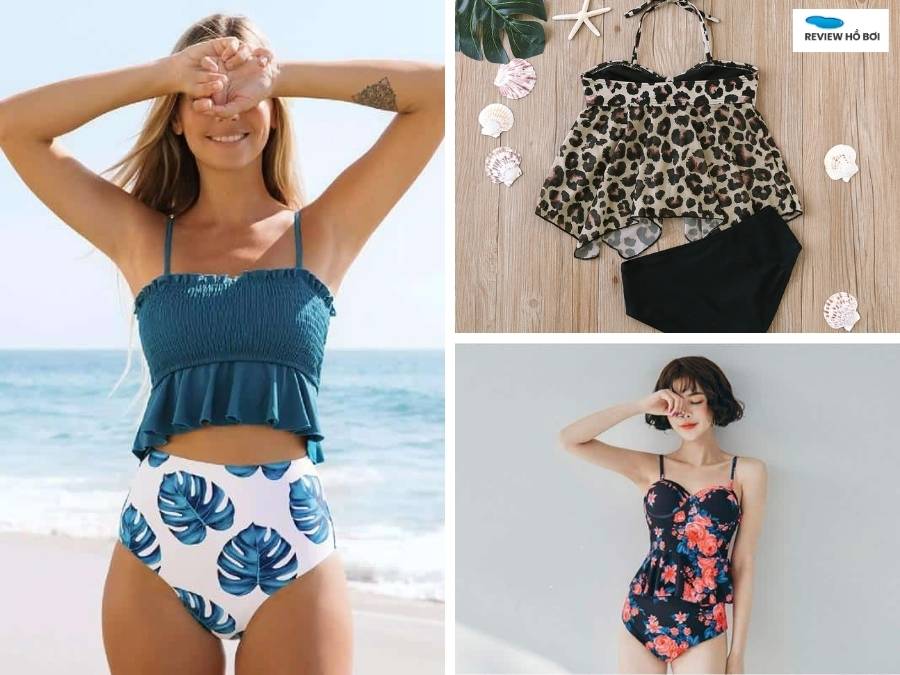 Những mẫu đồ bơi nữ đẹp, hot trend, quyến rũ nhất năm Bộ đồ bơi Tankini nữ tinh tế, che hông và eo hiệu quả
