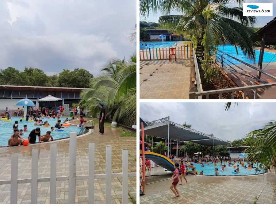 Toàn cảnh hồ bơi Công Minh Bình Phước
