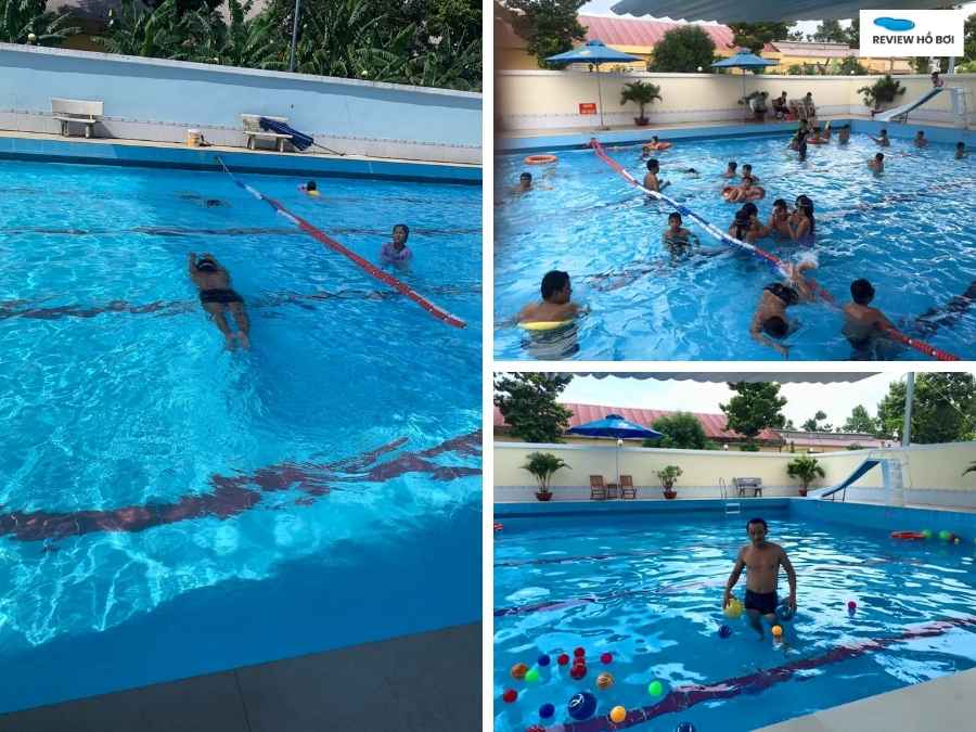 Review hồ bơi Trần Phong mới nhất: Giá vé và tiện ích thực tế Trẻ em và người lớn bơi lội thoải mái tại hồ bơi