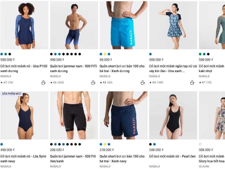 Top 10 thương hiệu đồ bơi nổi tiếng ở Việt Nam bạn nên biết Decathlon - đồ bơi chất lượng, thiết kế hiện đại cho mọi vóc dáng