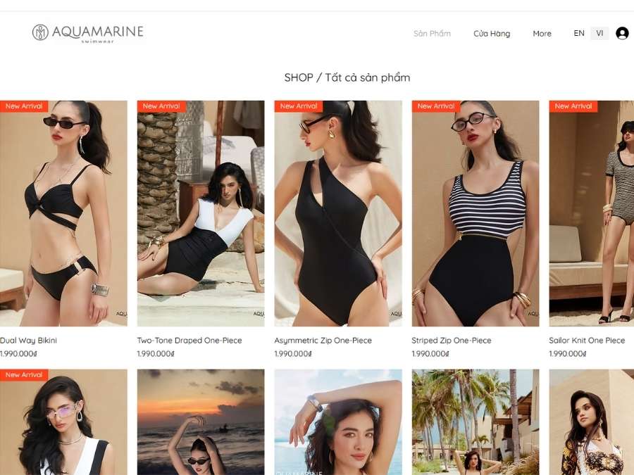 Top 10 thương hiệu đồ bơi nổi tiếng ở Việt Nam bạn nên biết Mẫu đồ bơi Aquamarine gợi cảm và thời thượng