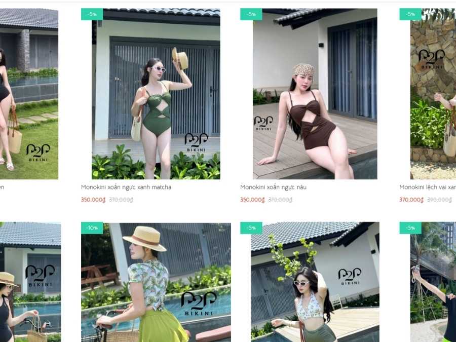Top 10 thương hiệu đồ bơi nổi tiếng ở Việt Nam bạn nên biết Tỏa sáng cùng đồ bơi P2P Bikini