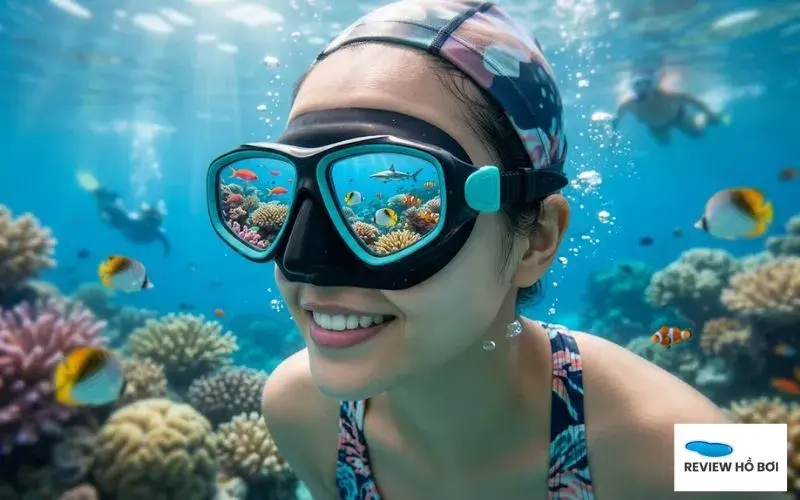 Kính bơi cận thị giúp người mắc tật khúc xạ có tầm nhìn rõ nét và an toàn dưới nước 