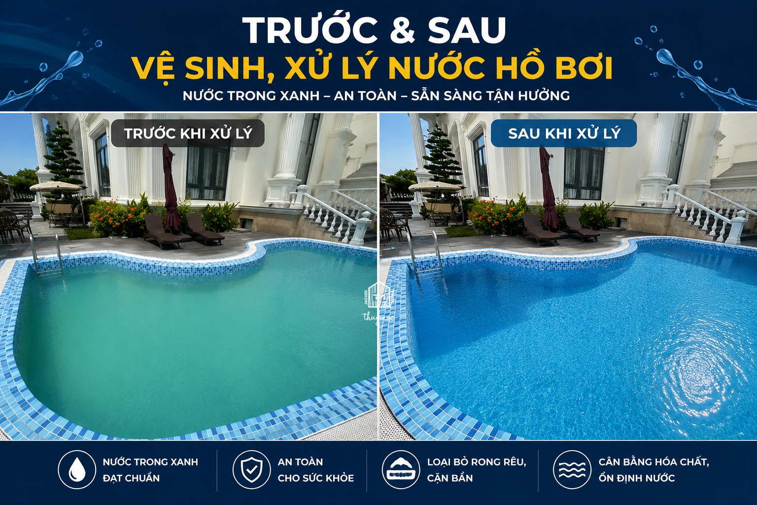 CẨM NANG TOÀN DIỆN: QUY TRÌNH VỆ SINH HỒ BƠI TIÊU CHUẨN VÀ XỬ LÝ HÓA CHẤT TỪ A - Z Quy Trình Vệ Sinh Hồ Bơi Từ A-Z: Sạch Khuẩn, Nước Trong Vắt