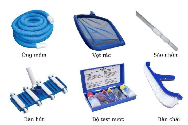 CẨM NANG TOÀN DIỆN: QUY TRÌNH VỆ SINH HỒ BƠI TIÊU CHUẨN VÀ XỬ LÝ HÓA CHẤT TỪ A - Z Bộ dụng cụ vệ sinh chuyên dụng