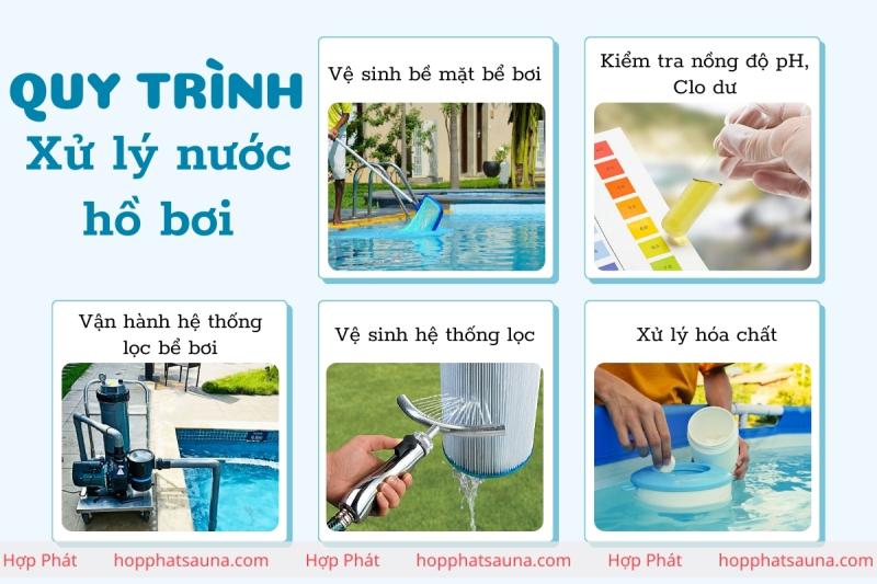 CẨM NANG TOÀN DIỆN: QUY TRÌNH VỆ SINH HỒ BƠI TIÊU CHUẨN VÀ XỬ LÝ HÓA CHẤT TỪ A - Z Quy trình 5 bước vệ sinh hồ bơi vật lý (Thủ công)